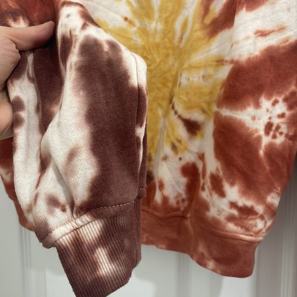 Tie dye Hippie Rose sweater sweatshirt top size small - Picture 3 of 6